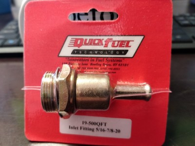 Quick Fuel 19-500QFT 7/8-20 fuel inlet 5/16 in. Barb