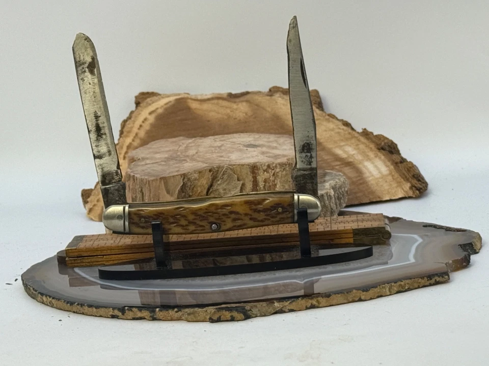 Vintage Prę-1960 Craftsmand 9481 patrón de alce de 2 hojas con hueso jigged--2550,25 Foto 4 de 4