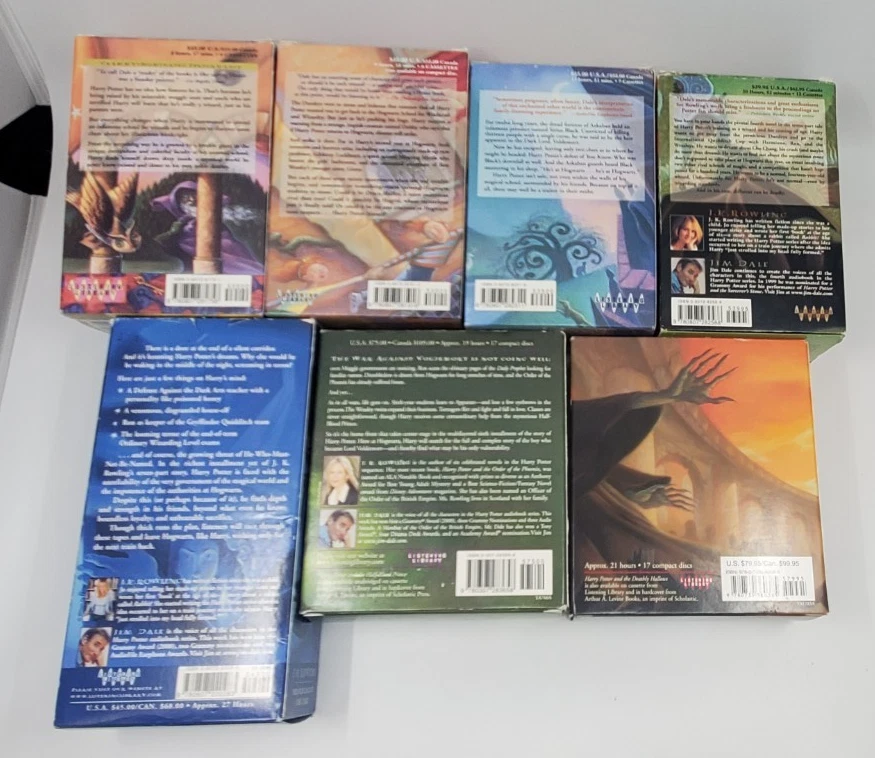 Harry Potter Year 1-7 Cassette CD Audio Book Complete Set Jim Dale J. K. Rowling - Image 2 of 4