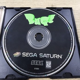 USED AUTHENTIC WORKING -) BUG 1 & BUG TOO! (- GAME DISCS ONLY - SEGA SATURN
