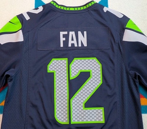 Maglia Seattle Seahawks 12's Nike On Field 12th Man Legion Of Boom blu media - Foto 4 di 7