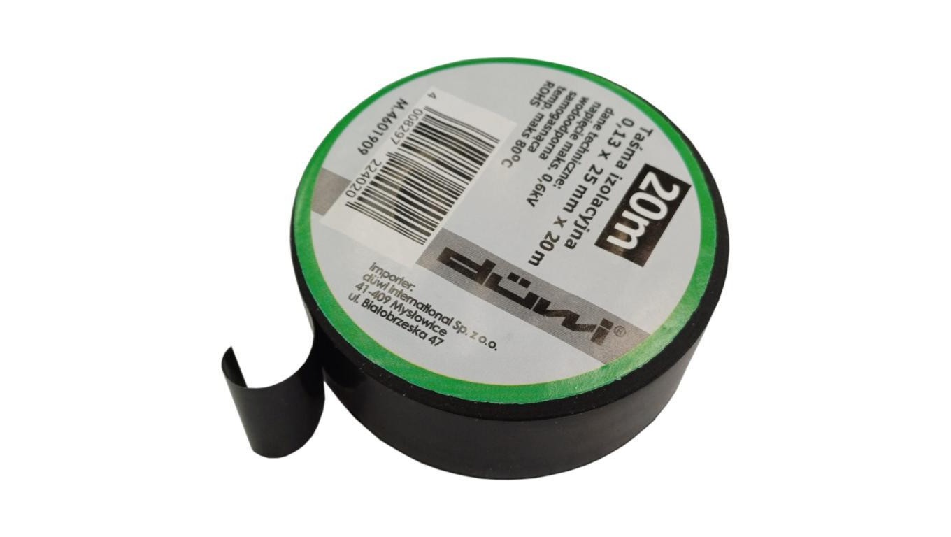Insulation Tape Electrical Installation 0.13mm x 25mm x 20m 22402