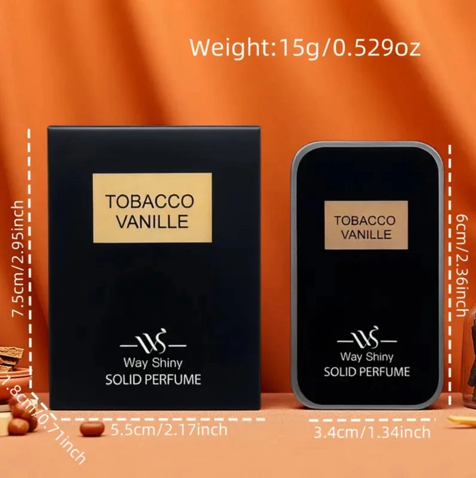 Impresión Perfume Sólido Tipo Vainilla Tabaco - Aceites Corporales Fragancia 15gm Unisex Foto 3 de 4