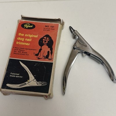 Vintage RESCO Original Dog Nail Trimmer #727 Small Dogs& Cats On Original Box