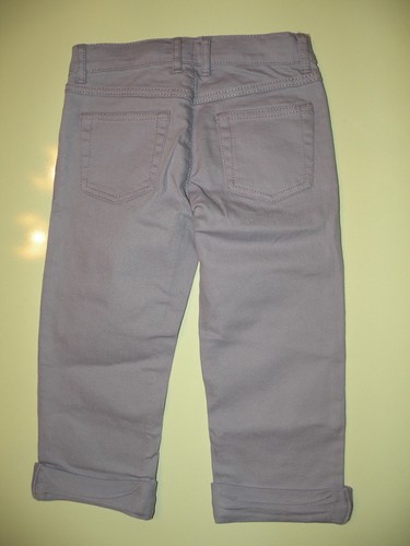 GYMBOREE LAVENDER GLAMOUR FASHION DENIM CAPRI PANTS 7 NWT - Picture 2 of 4