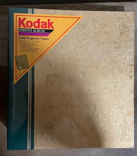Vintage Kodak Photo Album Gold Magnetic Pages Up To 8” x 10” Photos Brand New - Picture 9 of 9