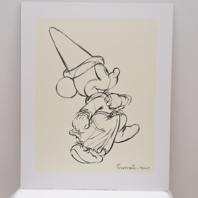 Disney Vintage '40 Fantasia 1940 Mickey Mouse Silkscreen printed in England