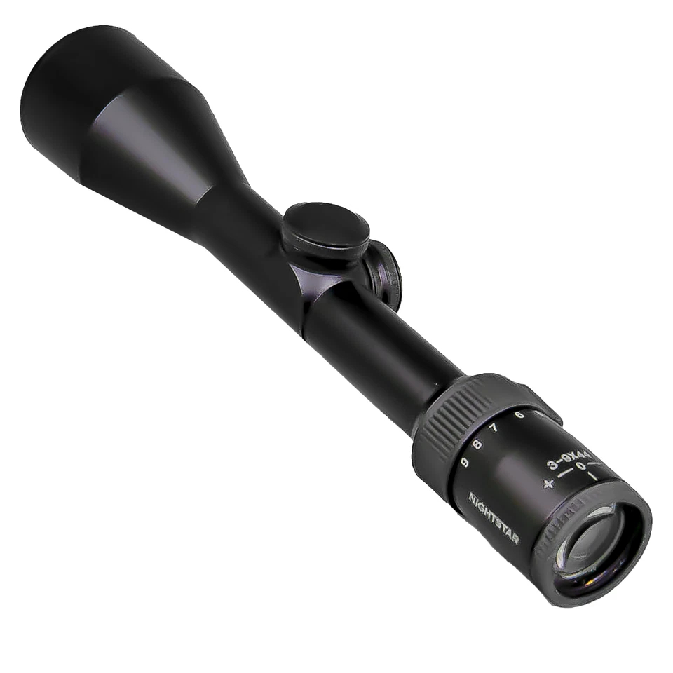 Mira para rifle NightStar 3-9x44D dúplex de 1 pulgada peso ligero FMC caza principiante Foto 3 de 4
