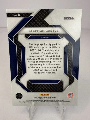 2024 Panini Prizm Draft Picks - New Recruits #6 Stephon Castle (RC) - Picture 2 of 2