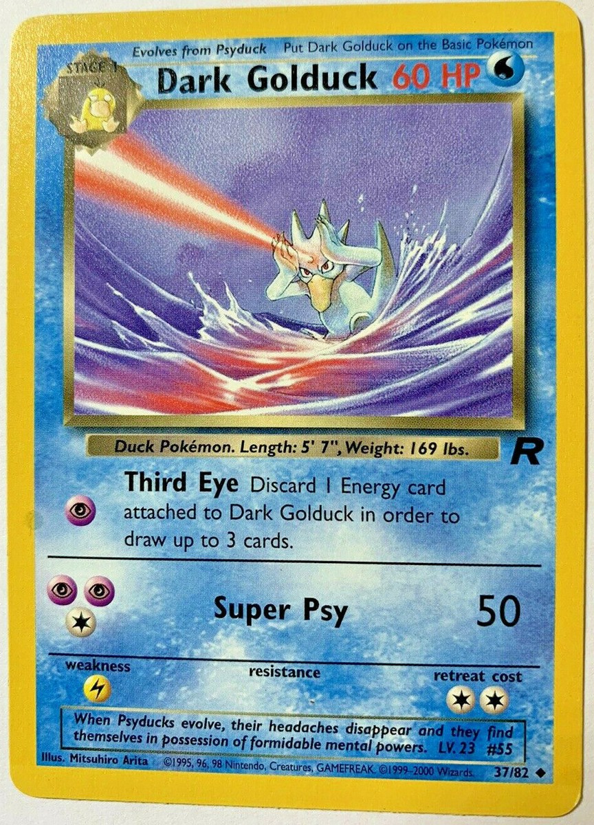 dark golduck pokemon card value 2000 Team Rocket including damage Dark Golduck 35/109 Price 2026