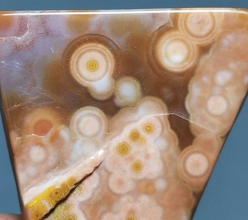 Natural Round Eye 8th Vein Ocean Jasper Agate Quartz Reiki Stone Healing - Bild 1 von 11