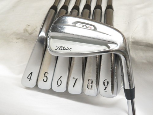 Used Titleist T100s Gen2 Iron Set 4-PW Project X 6.0 120 Stiff Flex Steel Shafts