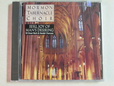 MORMON TABERNACLE CHOIR JESU JOY OF MAN'S DESIRING 20 GREAT BACH & HANDEL NEW CD