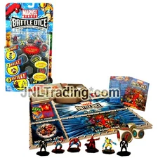 Marvel Battle Dice Starter Magneto Wolverine Cpt America Spider-Man + 2 Mystery