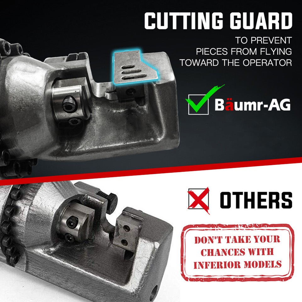 BAUMR-AG 4-16mm Electric Hydraulic Rebar Cutter 2.5 Sec 850W 16T ...
