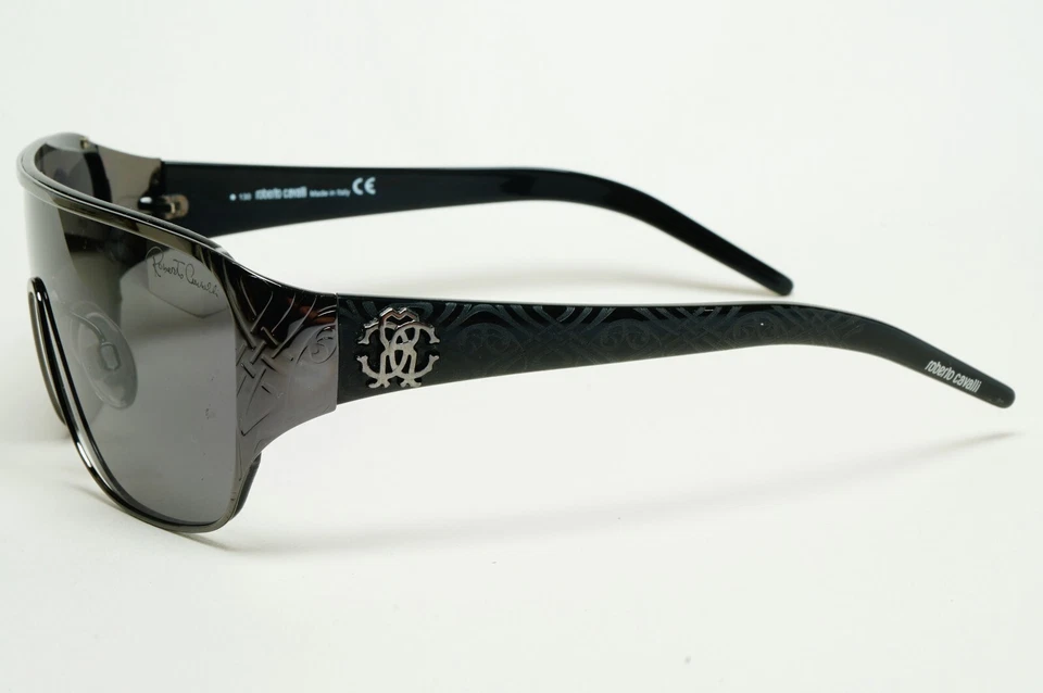 Gafas de sol Roberto Cavalli 2006 vintage negro gris escudo Icario 394S 731 211124 Foto 3 de 4