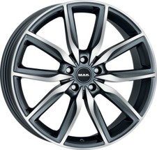 Cerchio in Lega MAK ALLIANZ 8.5x 19" 5x112 ET25 66.6 GUNMETAL MIRROR FACE