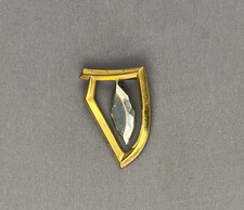 Vintage Signed Wolpert Gold & Silver Tone Abstract Brooch Pendant