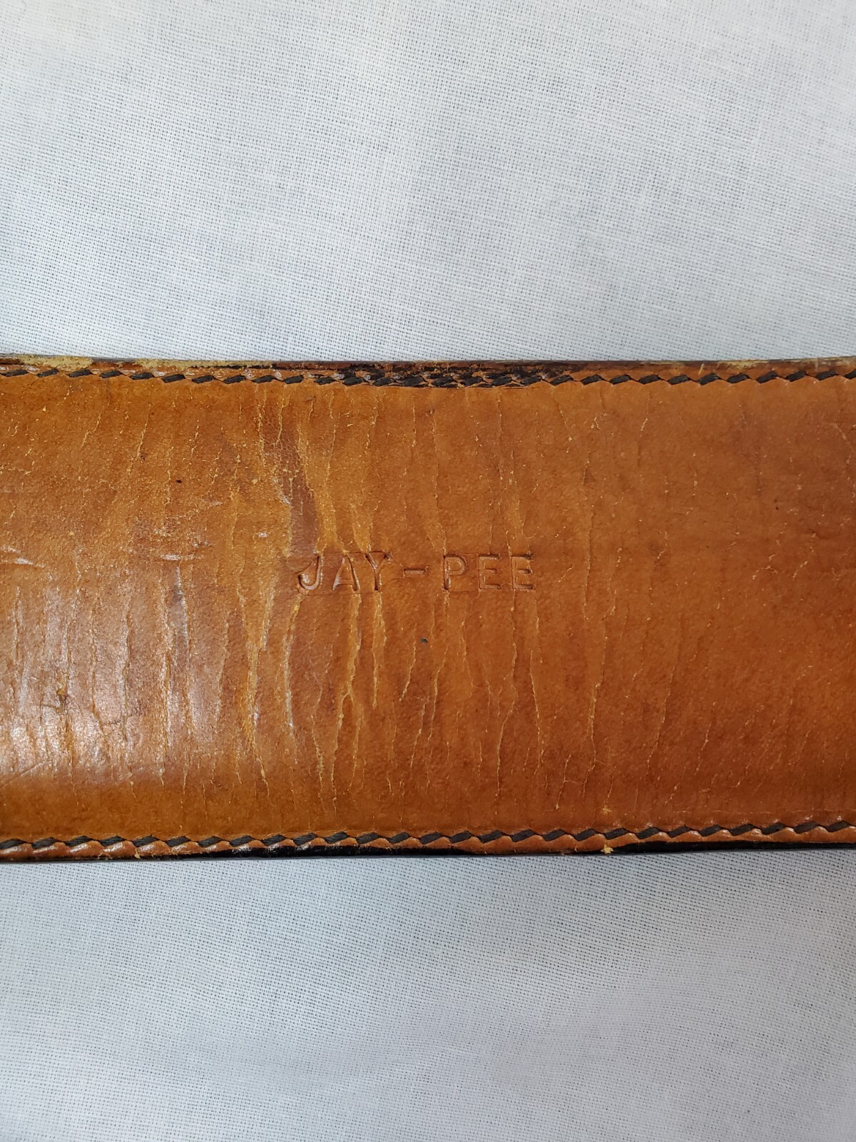 Vintage Jay-Pee Leather 12 Loop Cartridge Ammo Bullet Holder With Belt