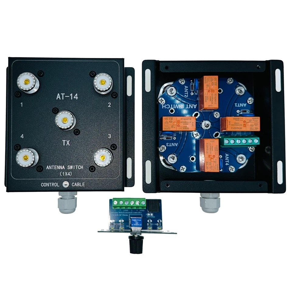 AT-14 4-Way Coax Remote Antenna Switch KIT SO-239 1.8MHz-60MHz 500W PEP - Image 2 of 4