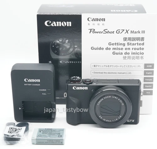 Canon PowerShot G7 X Mark III Digital Camera  BLACK English Japanese Brand New