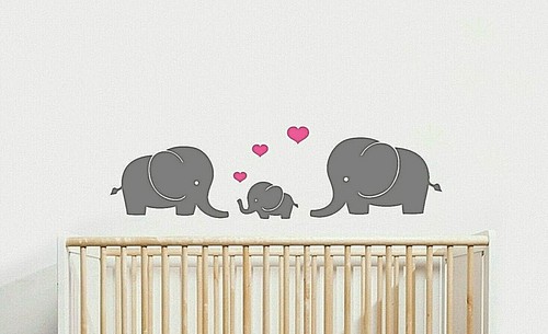 Autocollant Mural Géant éléphant – Sticker Déco Vinyle Pour Mur, Style Contemporain