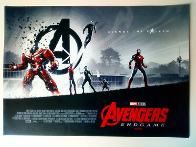Avengers Endgame Poster Iron Man Hulk Nebula Black Widow War
