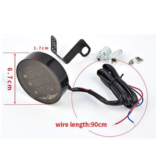 18mm Motorcycle Water Temp Gauge Water Temperature Sensor Adapter USB Charging - Picture 5 of 24