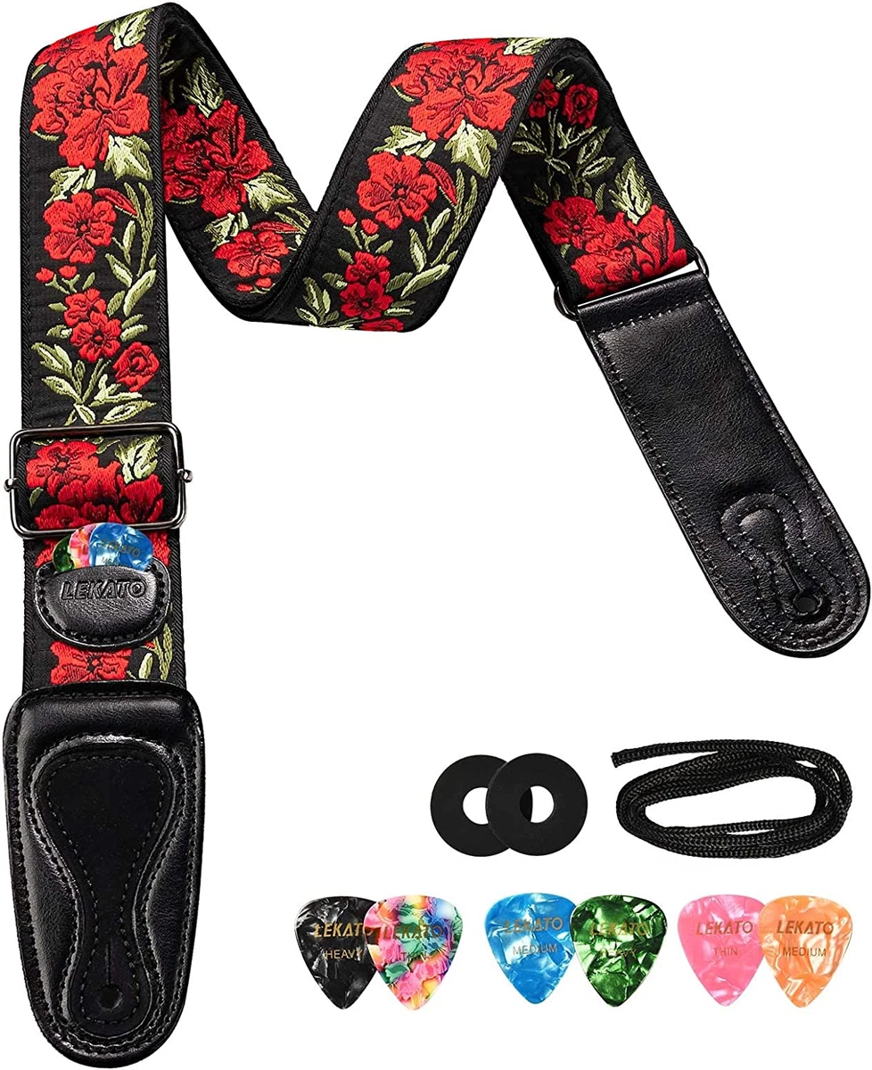 Rose guitar strap deals