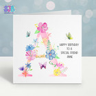Personalised 'Initial' Birthday Card, Granddaughter, Niece, Daughter, Sister etc