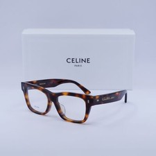 Celine CL50011F 054 Havana 49mm Eyeglasses New Authentic