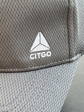 Citgo Gray White Embroidered Quick Wick Cool Dry Oil Gas Baseball Hat Cap OS EUC