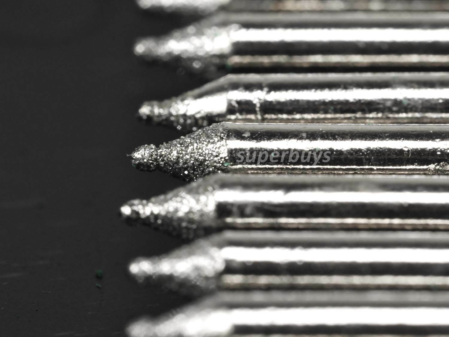 5pcs 1mm Ball Head Diamond Tip Bur Tipped Headed For Rotary Drill Bit Tool