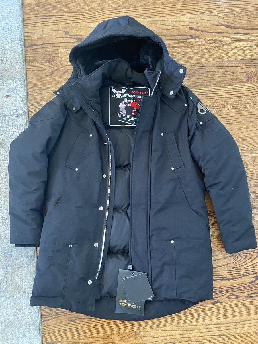 Moose Knuckles Men's Black Saint Ulric Jas Zwart Coat Jacket Moose Knuckles Men's Black Saint Ulric Jas Zwart Coat Jacket