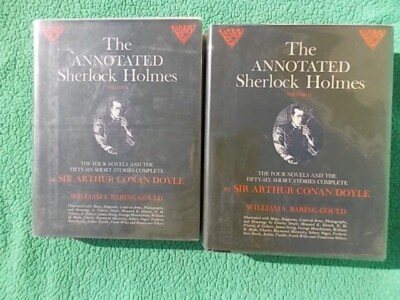 The Annotated Sherlock Holmes - 2 Vol 1967 1st William Baring-Gould  Conan Doyle