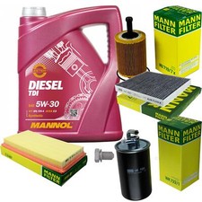 Pakiet inspekcyjny MANN 5L MANNOL Diesel TDI 5W-30 do Jeep Dodge Compass 2.0 CRD