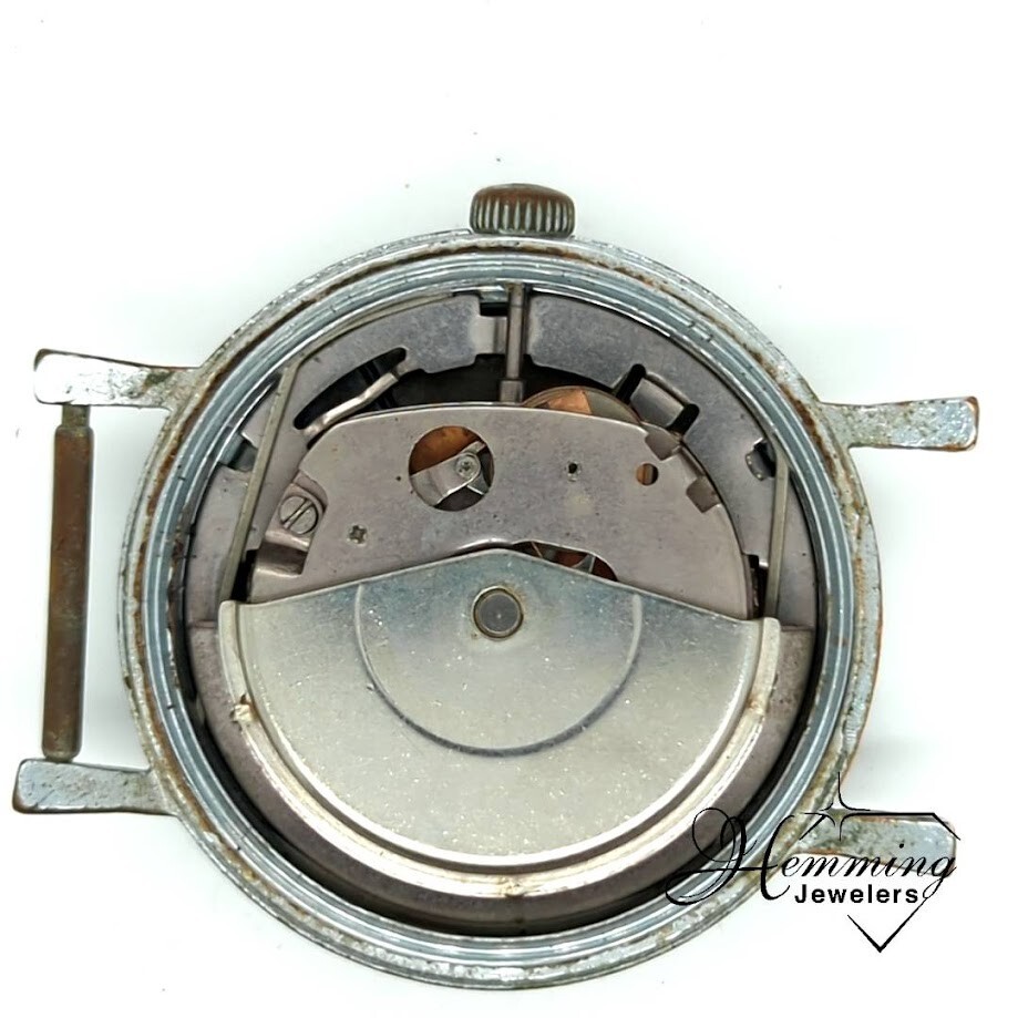 Vtg Timex Self-Wind Automatic Watch Ghost Dial Wo… - image 4