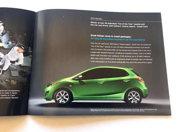 Mazda online catalog