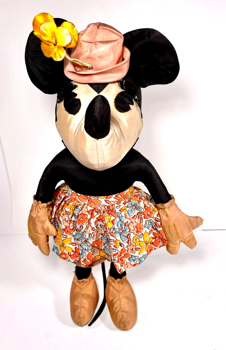 Early 1930s Handmade Disney Minnie Mouse Doll 14 Early 1930s Handmade Disney Minnie Mouse Doll 14