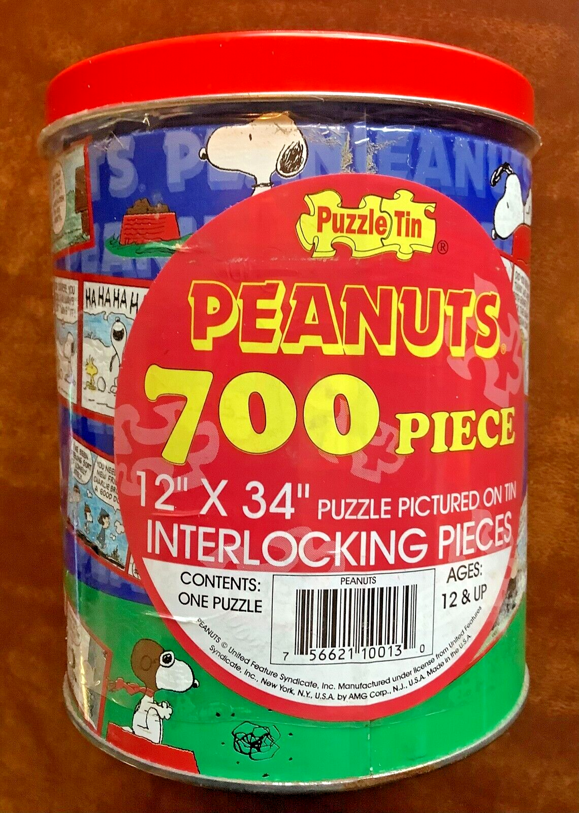 Peanuts Puzzle Tin NEW 700 pcs Lucy Peanuts Friends Dog House Cartoon strips