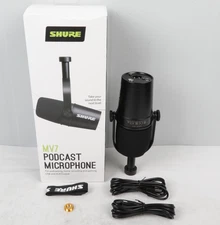 New MV7 Cardioid Dynamic Vocal / Broadcast Microphone USB & XLR Outputs