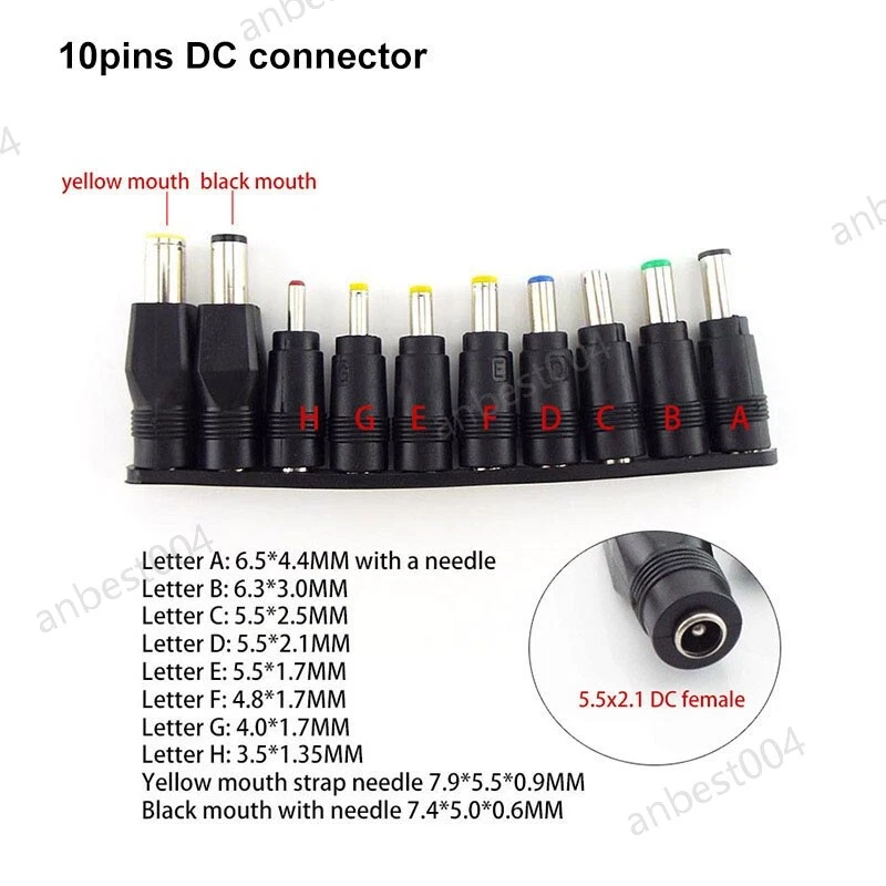 Adjustable Power Adapter AC To DC 3V 12V 5V 6V 8v 18v 24V 9V 24V 10PIN converter - Image 3 of 4