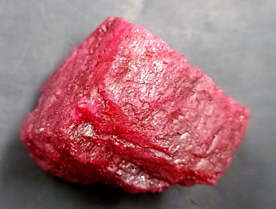 DYED Red Ruby Uncut Rough 343.30 Ct EGL Certified Loose Gemstone SMQ