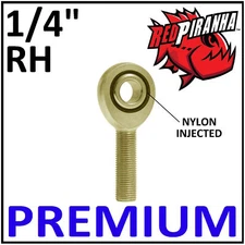 RH 1/4-28 BORE 1/4 PREMIUM MALE HEIM JOINT DRAG LINK ROD END BALL STEERING DRAG