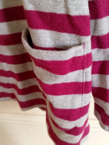Maglione donna Dash collo tartaruga. taglia 18. a righe grigie e viola. 97% cotone 3. - Foto 6 di 7