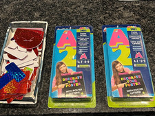 ArtSkills Neon Poster Letters, 5 Colors, 345 Pieces, 1 Glue Stick Two Packages