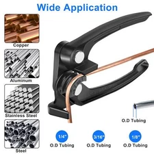 1/8 3/16 1/4" Tube Bender Tubing Fuel Brake AC Refrigerant Line Bending Tool