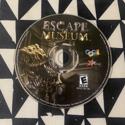 Escape the Museum Windows 98 / XP / Mac PC CDROM Puzzle Adventure