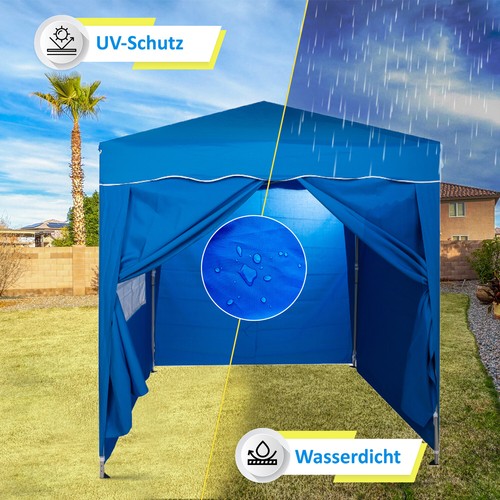 Pabellón Plegable 2x2m Tienda de Fiestas Jardín Klappzelt Carpa Impermeable 4 - Imagen 3 de 43