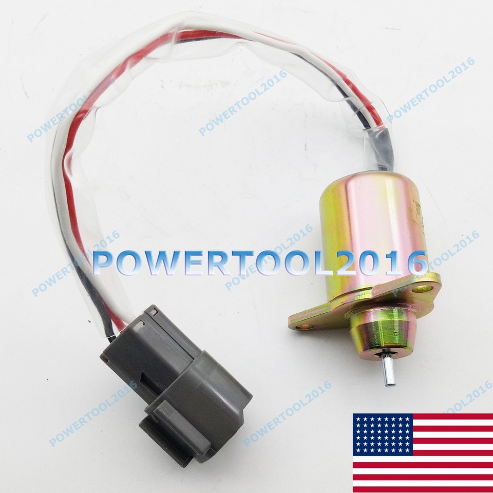 John Deere 12v Solenoid Valve 1503es-12s5suc12s Ym 119233-77932 Fuel Shut Off Yanmar Fuel Shut Off Solenoid - Foto 3